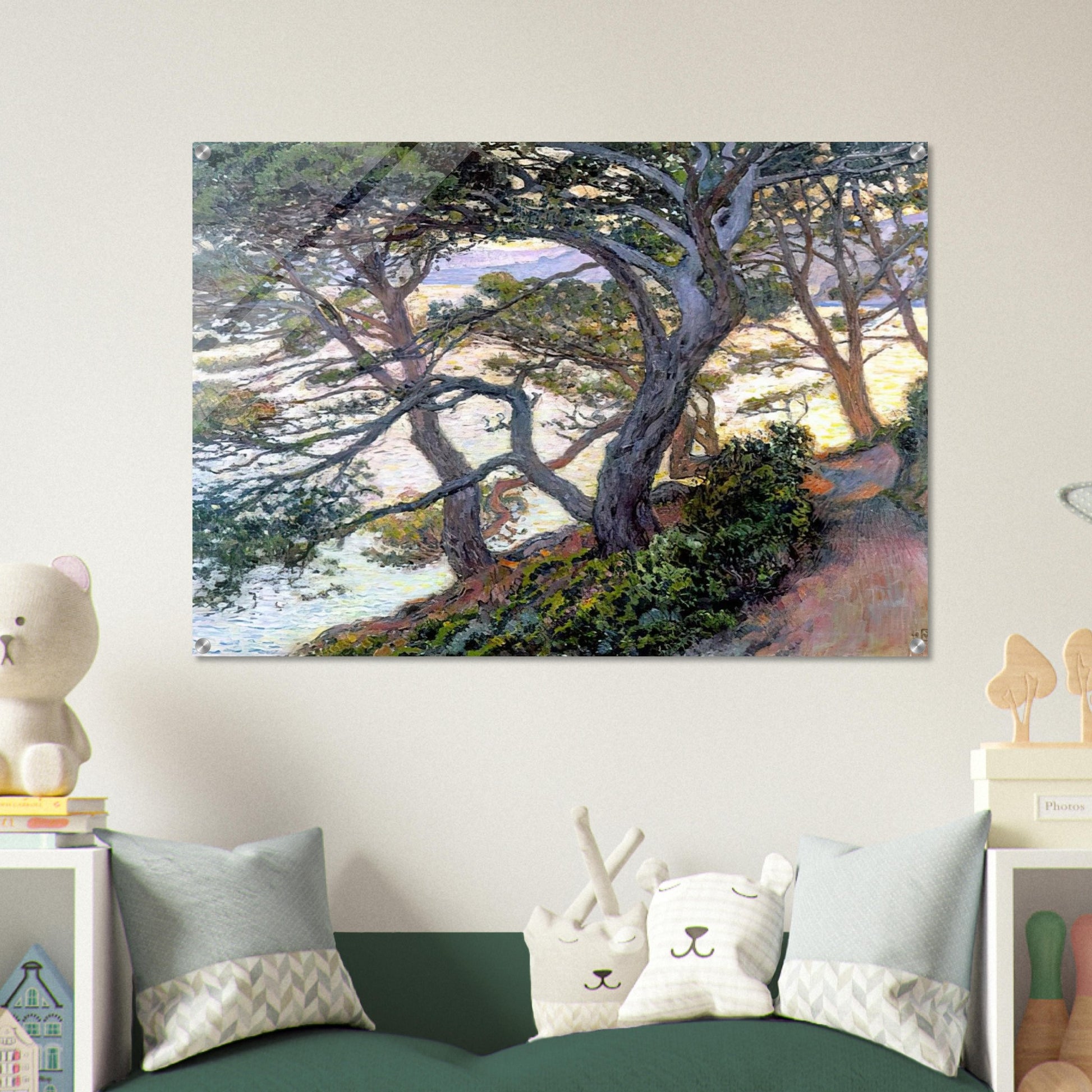 PINES OF RAYOL 1912 - Theo van Rysselberghe Acrylic Print - 70x100 cm / 28x40″ inches