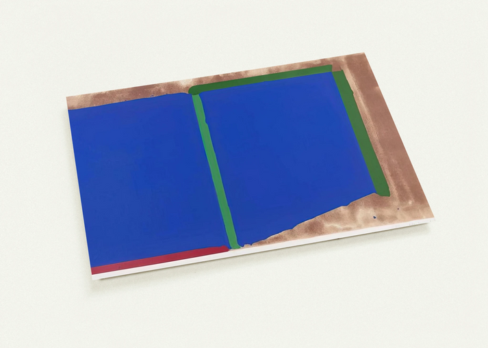 Blues, Greens - 1969 By John Hoyland Pack of 10 Post Cards | John Hoyland Post Cards | A6 (10.5 x 14.8 cm) - 4.1 x 5.8 inches