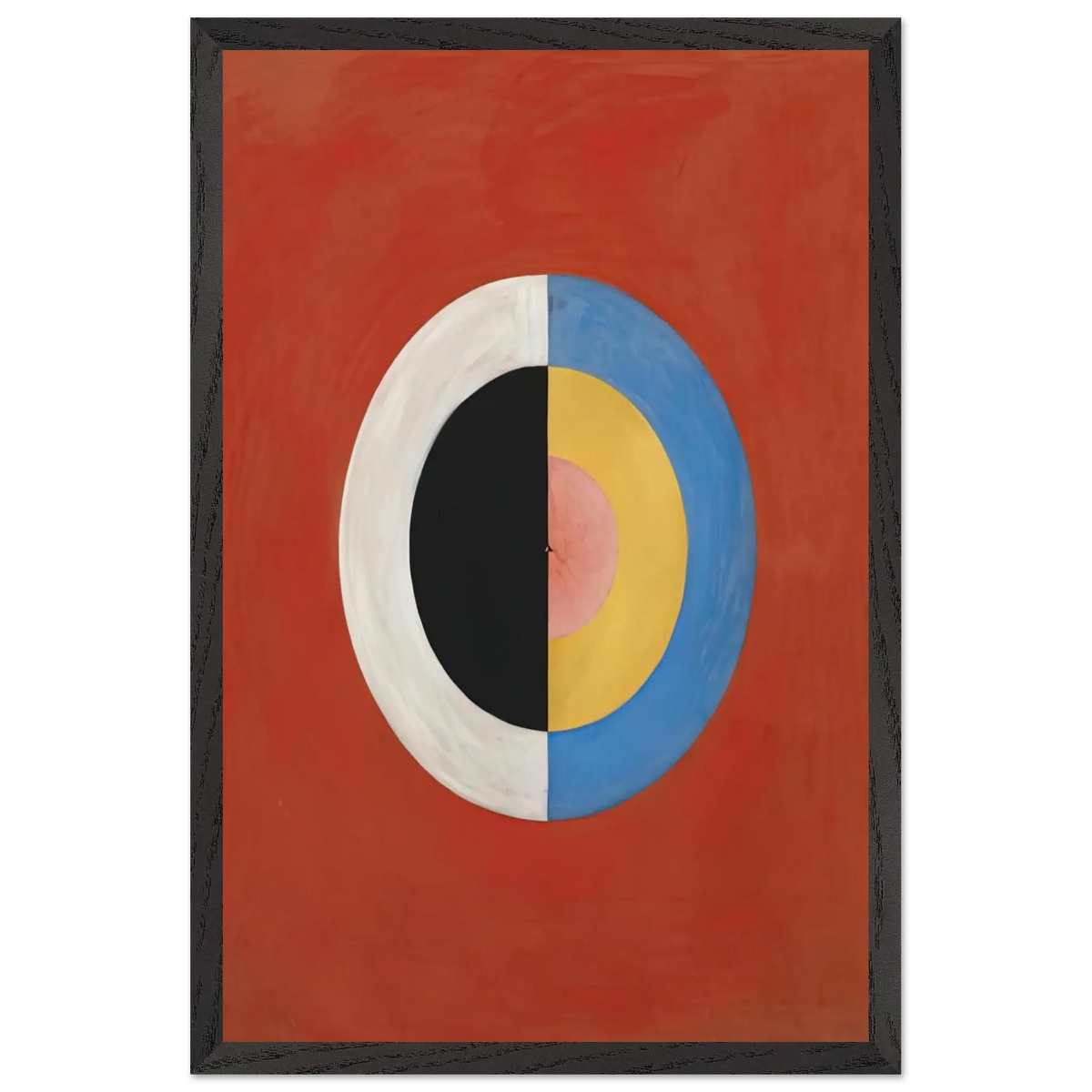 Hilma af Klint - THE SWAN NO 17 1915 0 Wall art - 70x100 cm / 28x40 Inches - Premium Wooden Framed Poster With Fine Art Paper - Wood frame