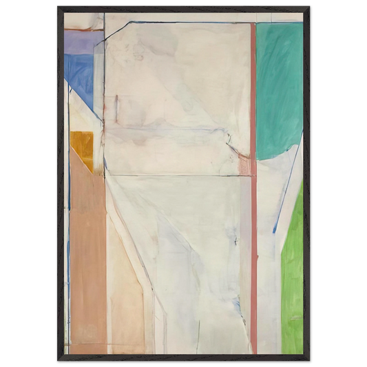 Ocean Park 43 - Richard Diebenkorn 70x100 cm / 28x40 inches Framed Art Print – Black Wooden Frame