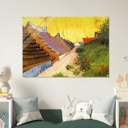 Street in Saintes-Maries - Vincent van Gogh Acrylic Print - 70x100 cm / 28x40″ inches