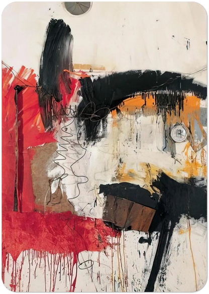 FIRST TIME PAINTING 1961 By Robert Rauschenberg Pack of 10 Post Cards | Robert Rauschenberg Post Cards | A6 (10.5 x 14.8 cm) - 4.1 x 5.8 inches