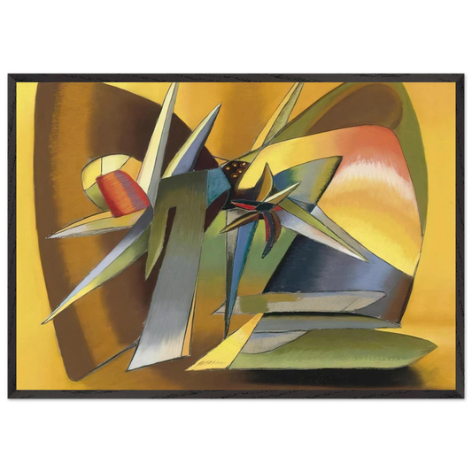 The Desert - 1938 - John Ferren 70x100 cm / 28x40 inches Framed Art Print – Black Wooden Frame