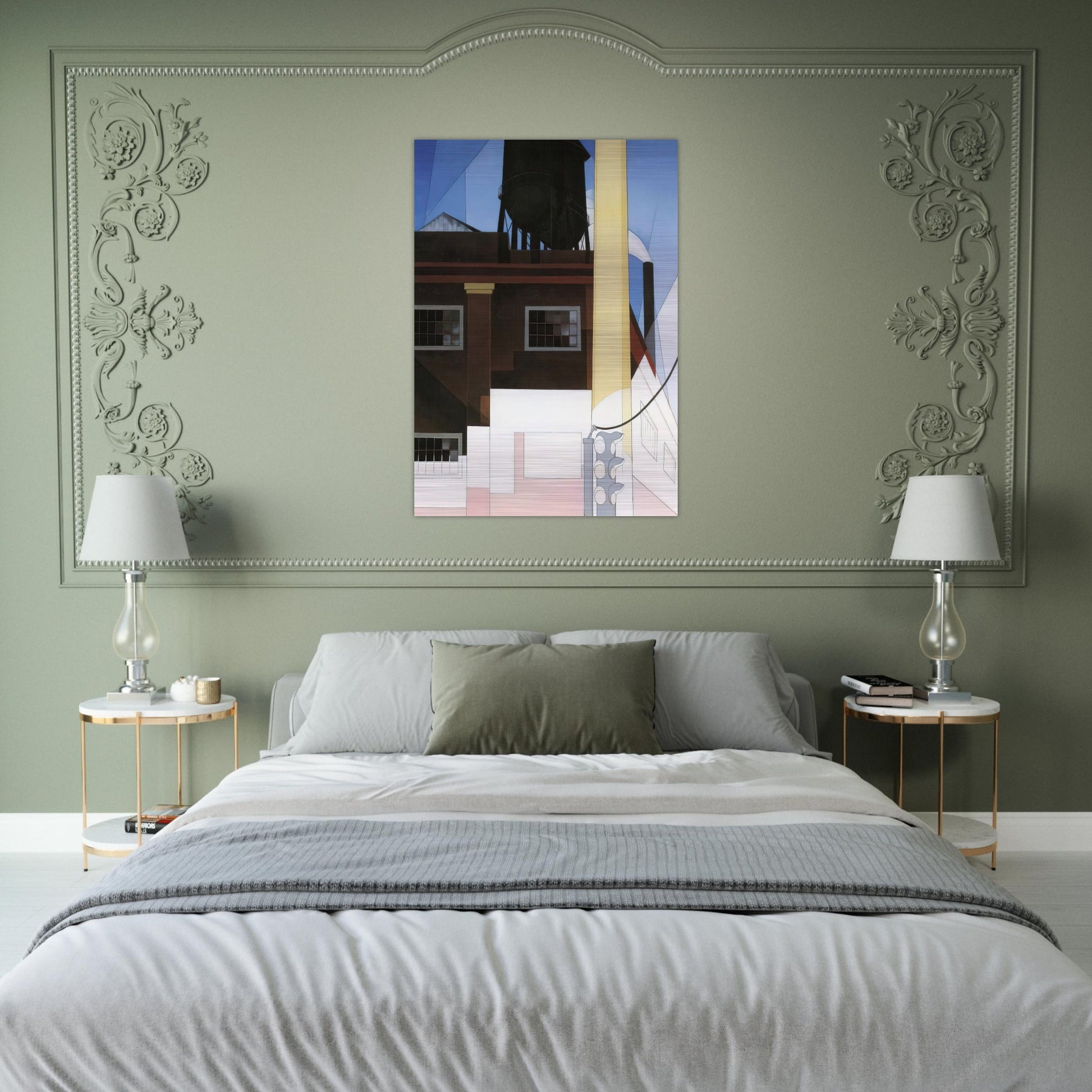 And the Home of the Brave - 1931 - Charles Demuth Brushed Aluminum Print - 70x100 cm / 28x40 inches | Charles Demuth Aluminum Print | Charles Demuth Prints