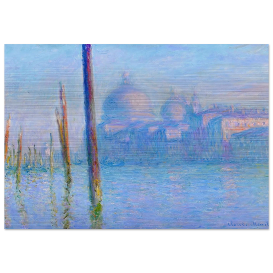 The Grand Canal, Venice - claude monet Brushed Aluminum Print - 70x100 cm / 28x40 inches | claude monet Aluminum Print | claude monet Prints