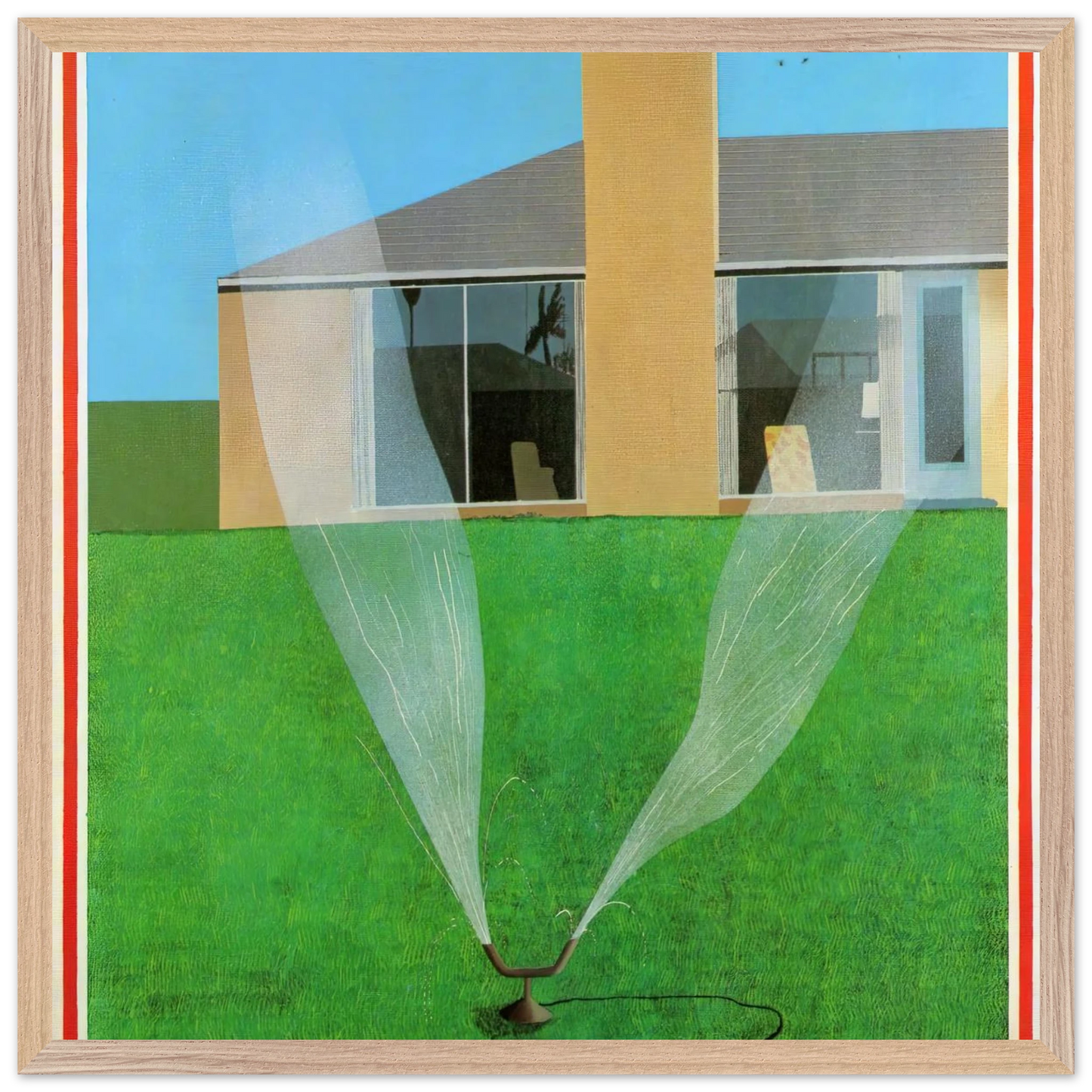 David Hockney - David Hockney Wall art - A1 (59.4 x 84.1  cm) - Premium Wooden Framed Poster With Fine Art Paper-canvas - Black frame