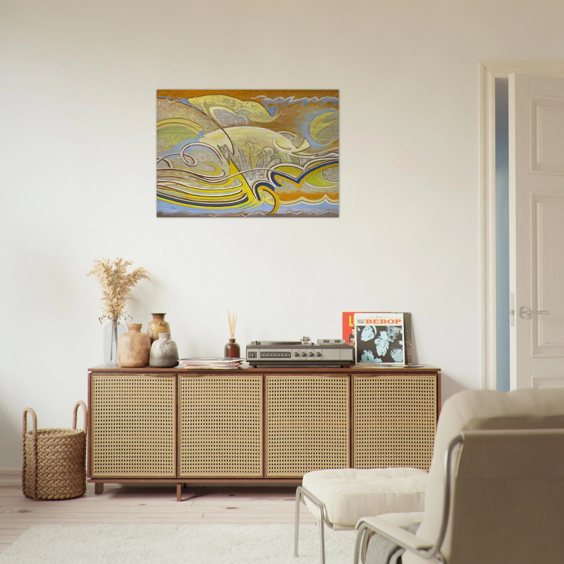 Abstraction 30 - 1955 - Lawren Harris Brushed Aluminum Print - 70x100 cm / 28x40 inches | Lawren Harris Aluminum Print | Lawren Harris Prints
