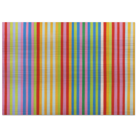 Red Chatterbox - 1967 - Gene Davis Brushed Aluminum Print - 70x100 cm / 28x40 inches | Gene Davis Aluminum Print | Gene Davis Prints
