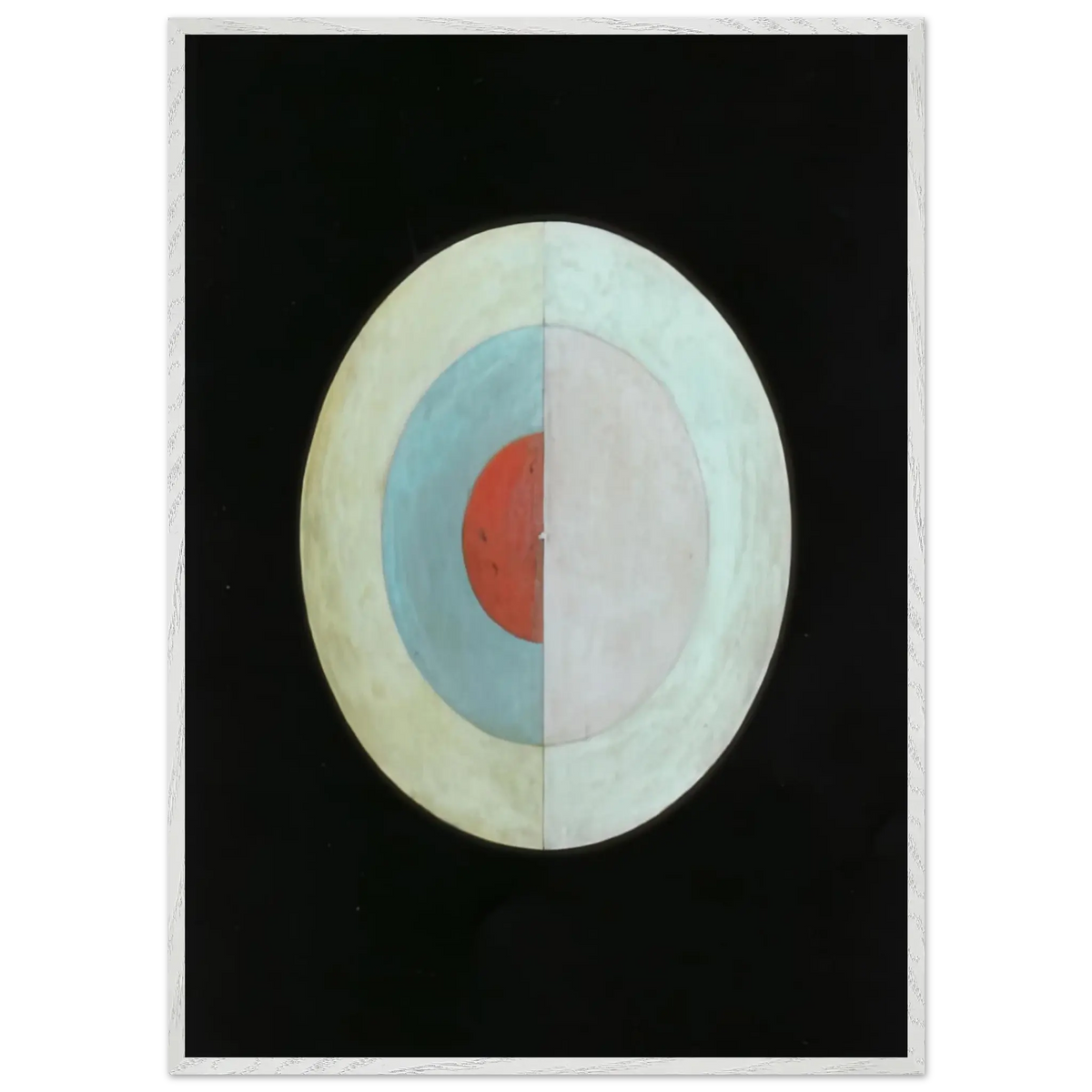Hilma af Klint - THE SWAN NO 16 1915 Wall art - A1 (59.4 x 84.1  cm) - Premium Wooden Framed Poster With Fine Art Paper - Wood frame