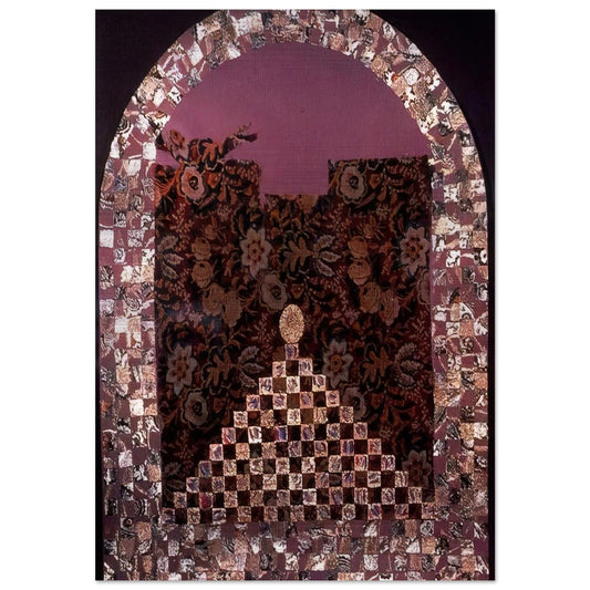 Shrine for the Egg - PD Pattern and Decoration - Miriam Schapiro Brushed Aluminum Print - 70x100 cm / 28x40 inches | Miriam Schapiro Aluminum Print | Miriam Schapiro Prints