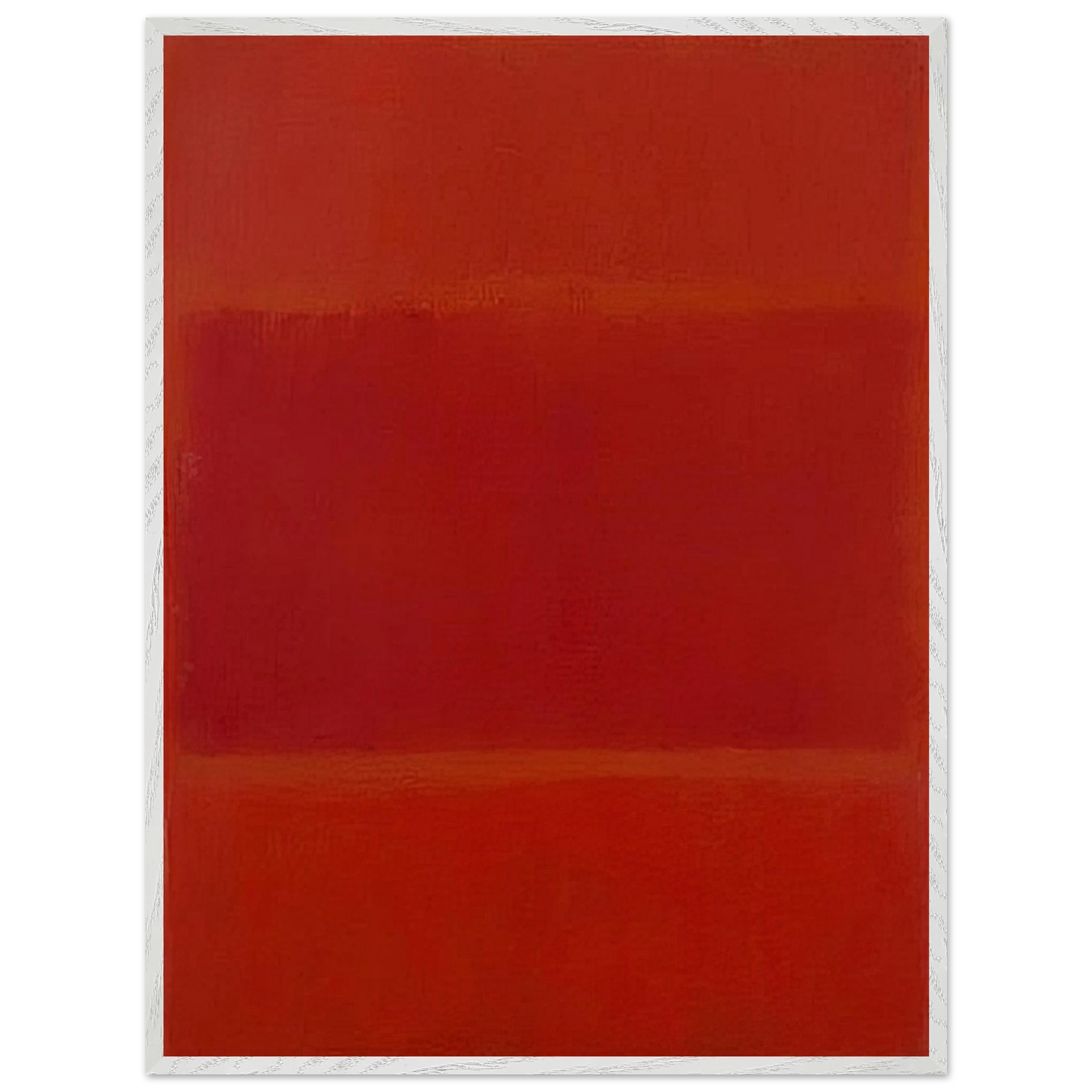 Mark Rothko - Red and Orange - 1955 Wall Art - 21x29.7 cm / 8x12" - Premium Wooden Framed Poster With Fine Art Paper-canvas - White frame
