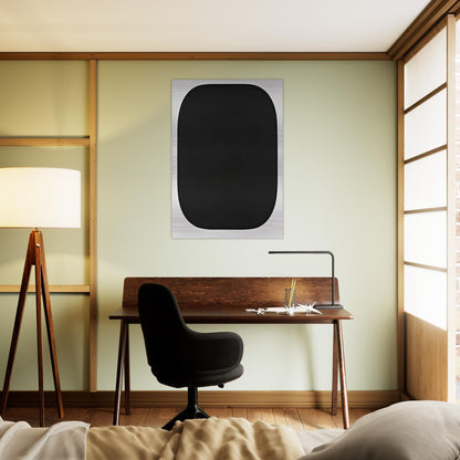 Black Variation IV, from Second Curve series - Ellsworth Kelly Brushed Aluminum Print - 70x100 cm / 28x40 inches | Ellsworth Kelly Aluminum Print | Ellsworth Kelly Prints