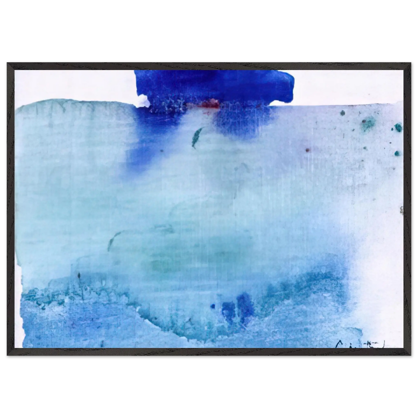 Helen Frankenthaler - Untitled - 1982 Wall art - 40x50 cm / 16x20 inches - Premium Wooden Framed Poster With Fine Art Paper - Black frame