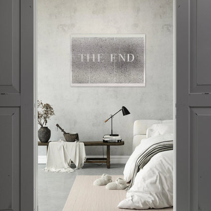 THE END 60 2005 - Edward Ruscha Brushed Aluminum Print - 70x100 cm / 28x40 inches | Edward Ruscha Aluminum Print | Edward Ruscha Prints