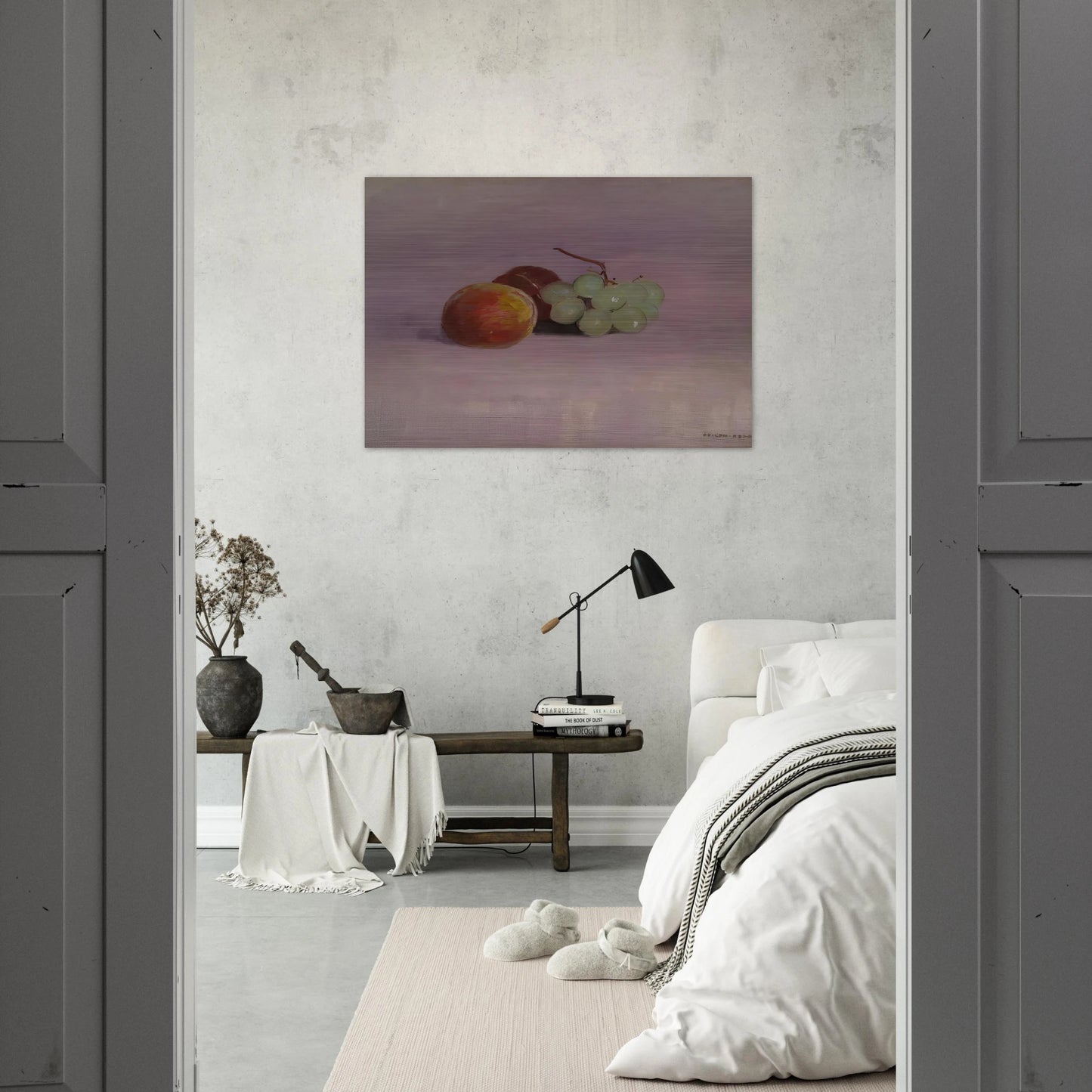 STILL LIFE - Odilon Redon Brushed Aluminum Print - 70x100 cm / 28x40 inches | Odilon Redon Aluminum Print | Odilon Redon Prints