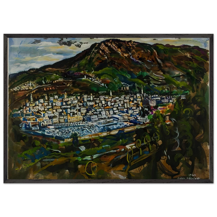 FEZ MOROCCO 1960 - Ivan Albright 70x100 cm / 28x40 inches Framed Art Print – Black Wooden Frame
