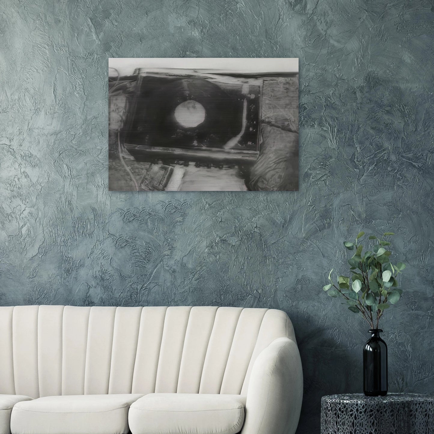 RECORD PLAYER 1988 - Gerhard Richter Brushed Aluminum Print - 70x100 cm / 28x40 inches | Gerhard Richter Aluminum Print | Gerhard Richter Prints