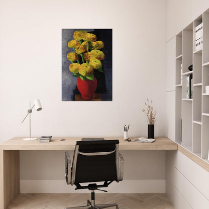 FLOWERS AND SHELLS 1919 - Moise Kisling Brushed Aluminum Print - 70x100 cm / 28x40 inches | Moise Kisling Aluminum Print | Moise Kisling Prints