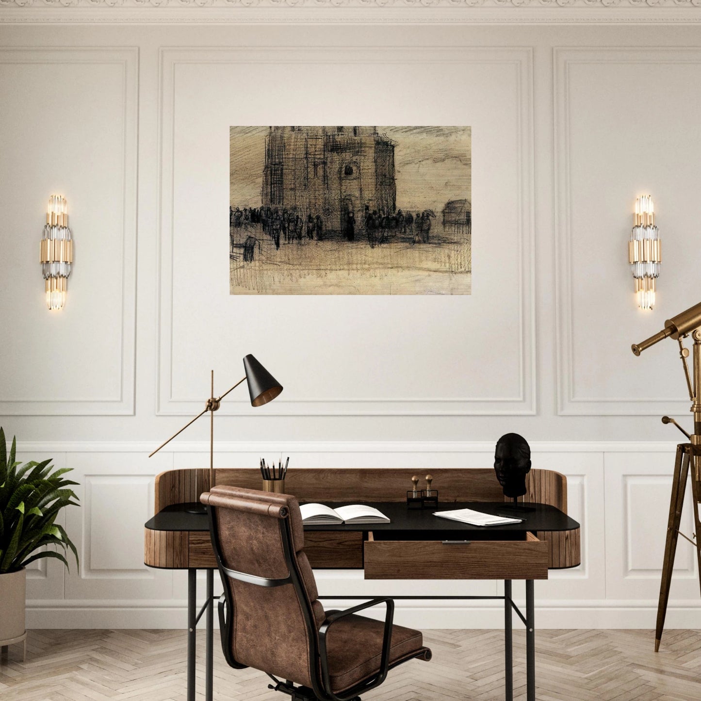 Sale of Building Scrap - Vincent van Gogh Brushed Aluminum Print - 70x100 cm / 28x40 inches | Vincent van Gogh Aluminum Print | Vincent van Gogh Prints