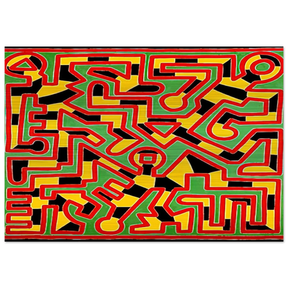 UNTITLED 1988 - Keith Haring Brushed Aluminum Print - 70x100 cm / 28x40 inches | Keith Haring Aluminum Print | Keith Haring Prints