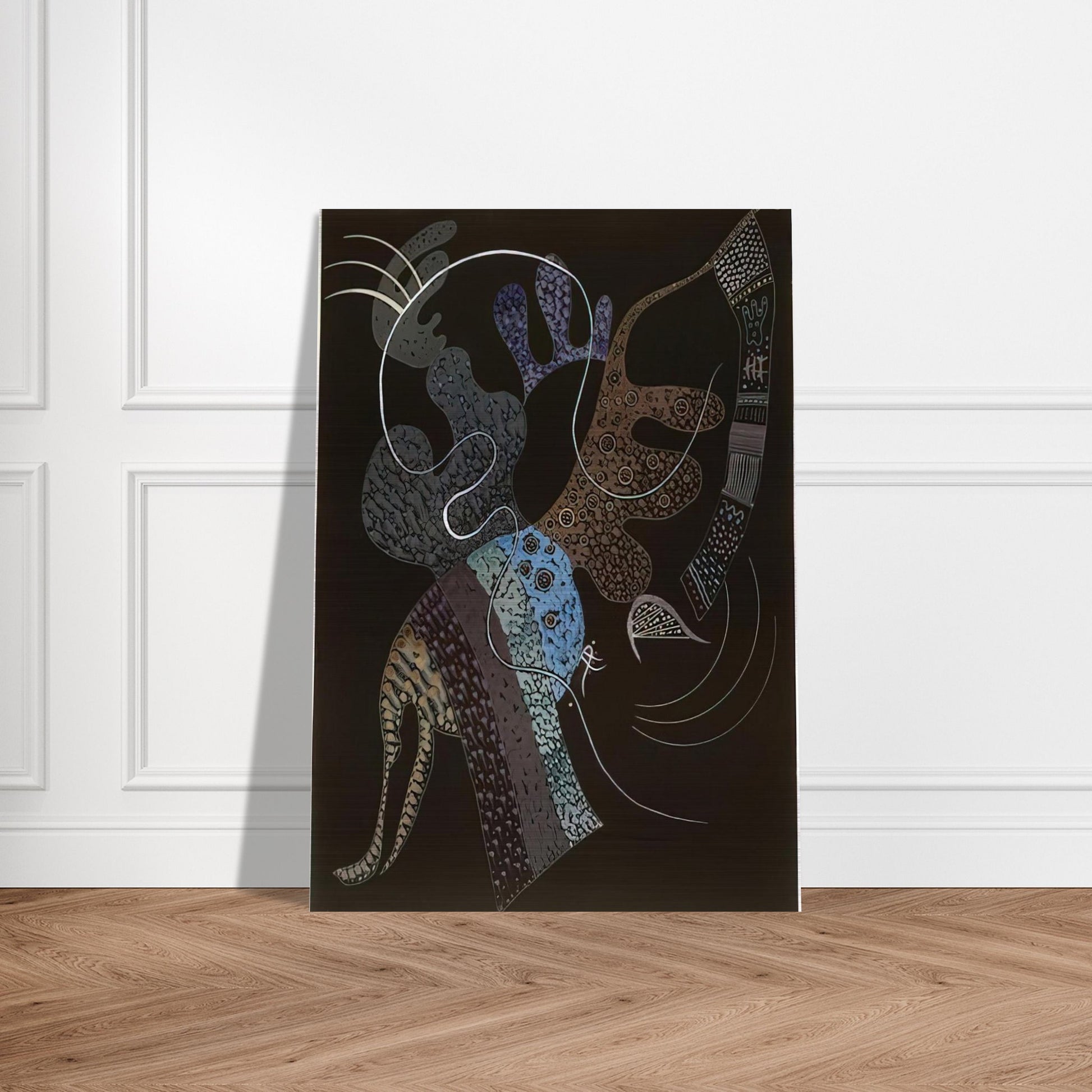 WHITE LINE 1936 - Wassily Kandinsky Brushed Aluminum Print - 70x100 cm / 28x40 inches | Wassily Kandinsky Aluminum Print | Wassily Kandinsky Prints