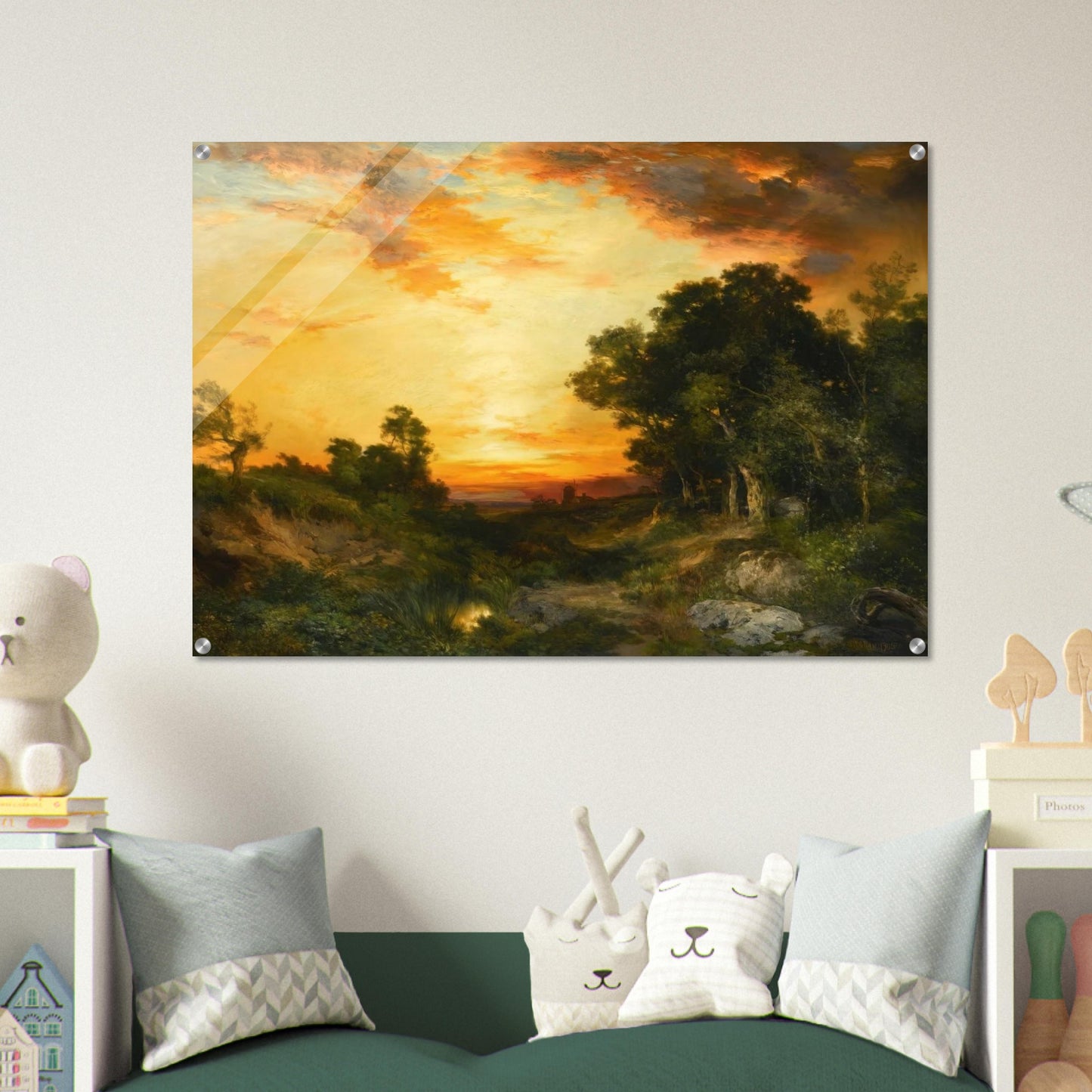 Sunset, Amagansett - Thomas Moran Acrylic Print - 70x100 cm / 28x40″ inches