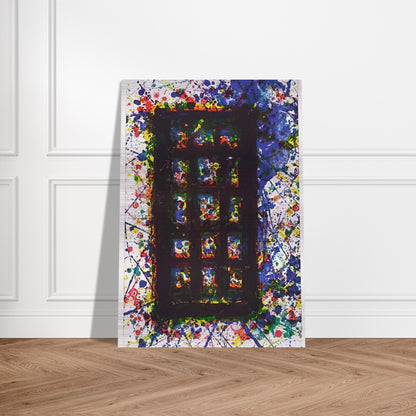 Concert Hall Set II - Sam Francis Brushed Aluminum Print - 70x100 cm / 28x40 inches | Sam Francis Aluminum Print | Sam Francis Prints