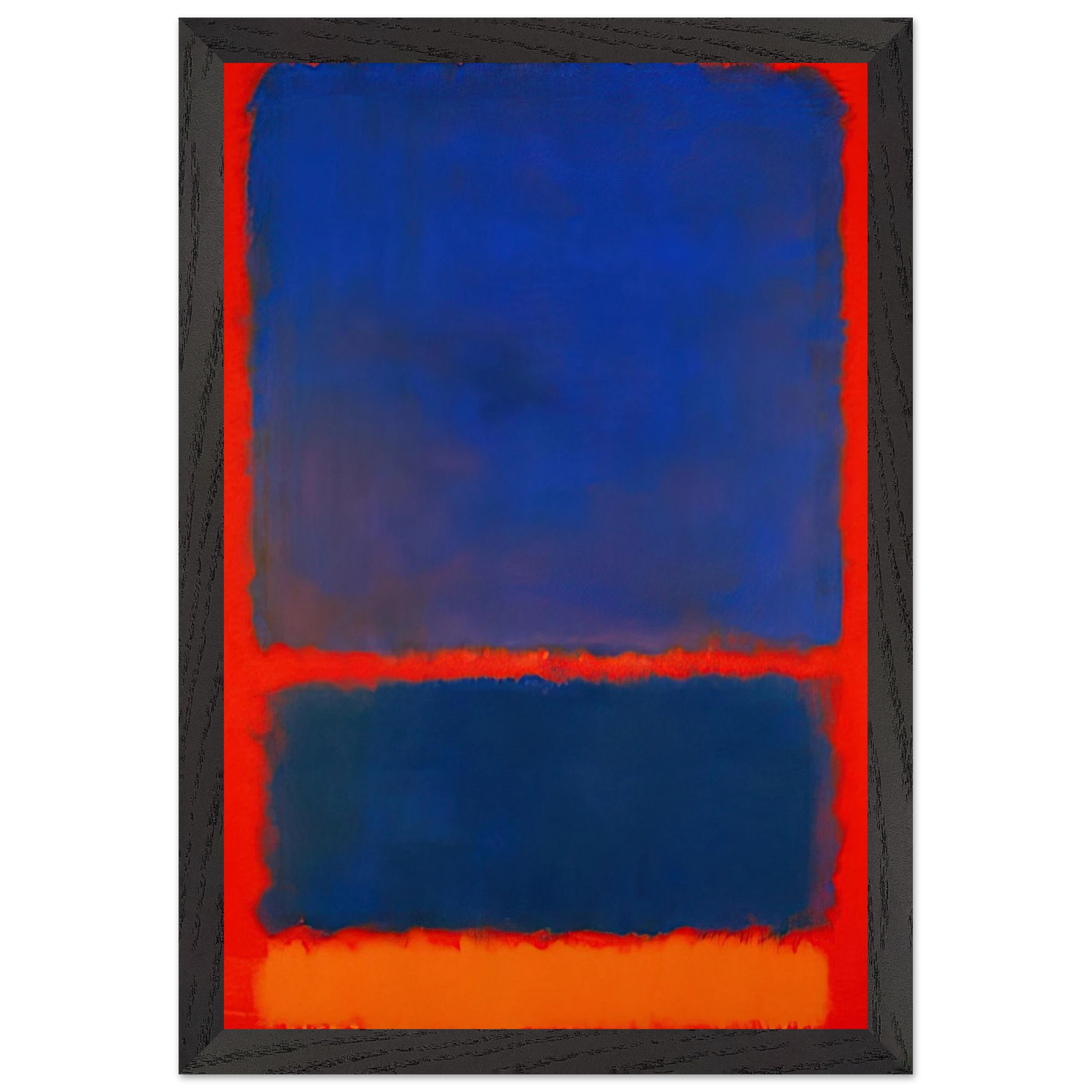 Mark Rothko - Blue, Orange, Red - 1961 Wall Art - 21x29.7 cm / 8x12" - Premium Wooden Framed Poster With Fine Art Paper-canvas - White frame