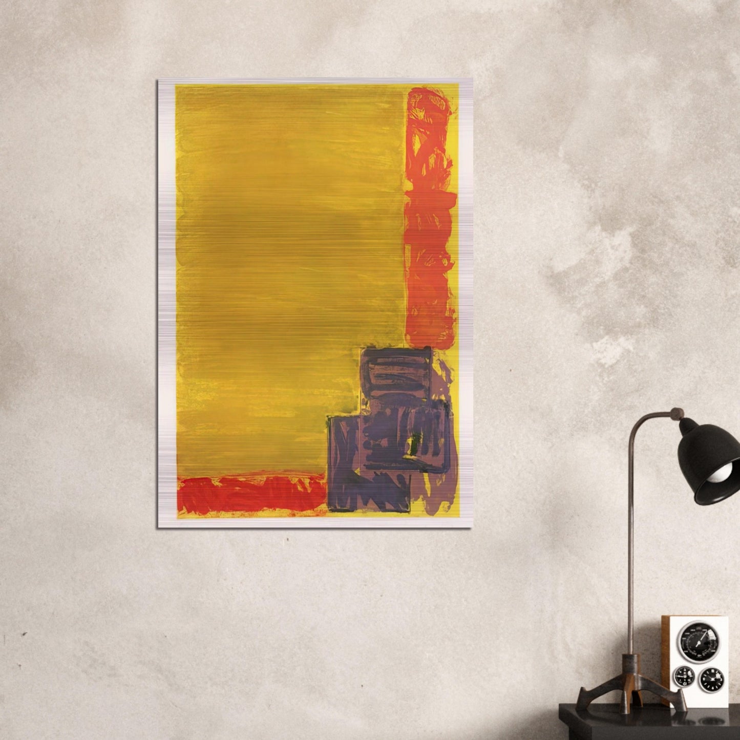 View - 1979 - John Hoyland Brushed Aluminum Print - 70x100 cm / 28x40 inches | John Hoyland Aluminum Print | John Hoyland Prints