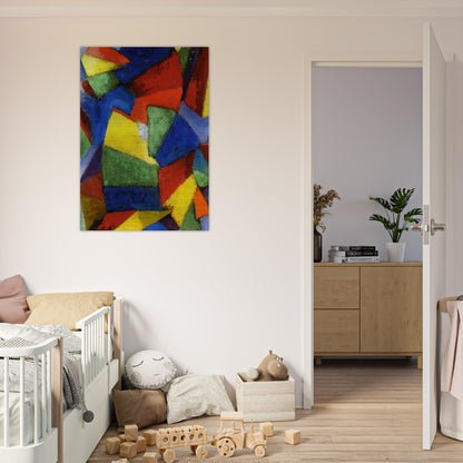 Synchromy in Blue-Violet - 1912 - Morgan Russell Brushed Aluminum Print - 70x100 cm / 28x40 inches | Morgan Russell Aluminum Print | Morgan Russell Prints
