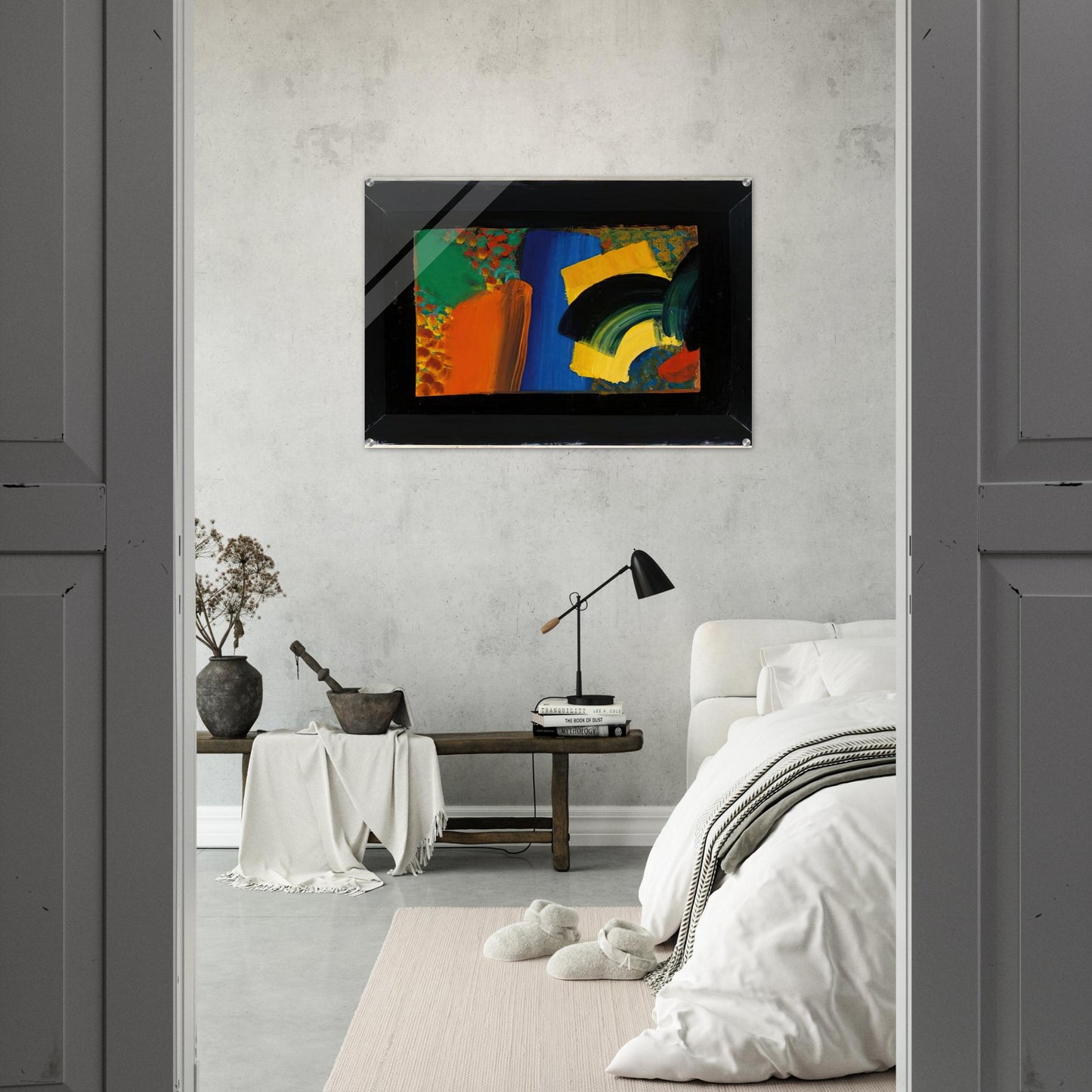 Patrick Caulfield in Italy - 1992 - Howard Hodgkin Acrylic Print - 70x100 cm / 28x40″ inches