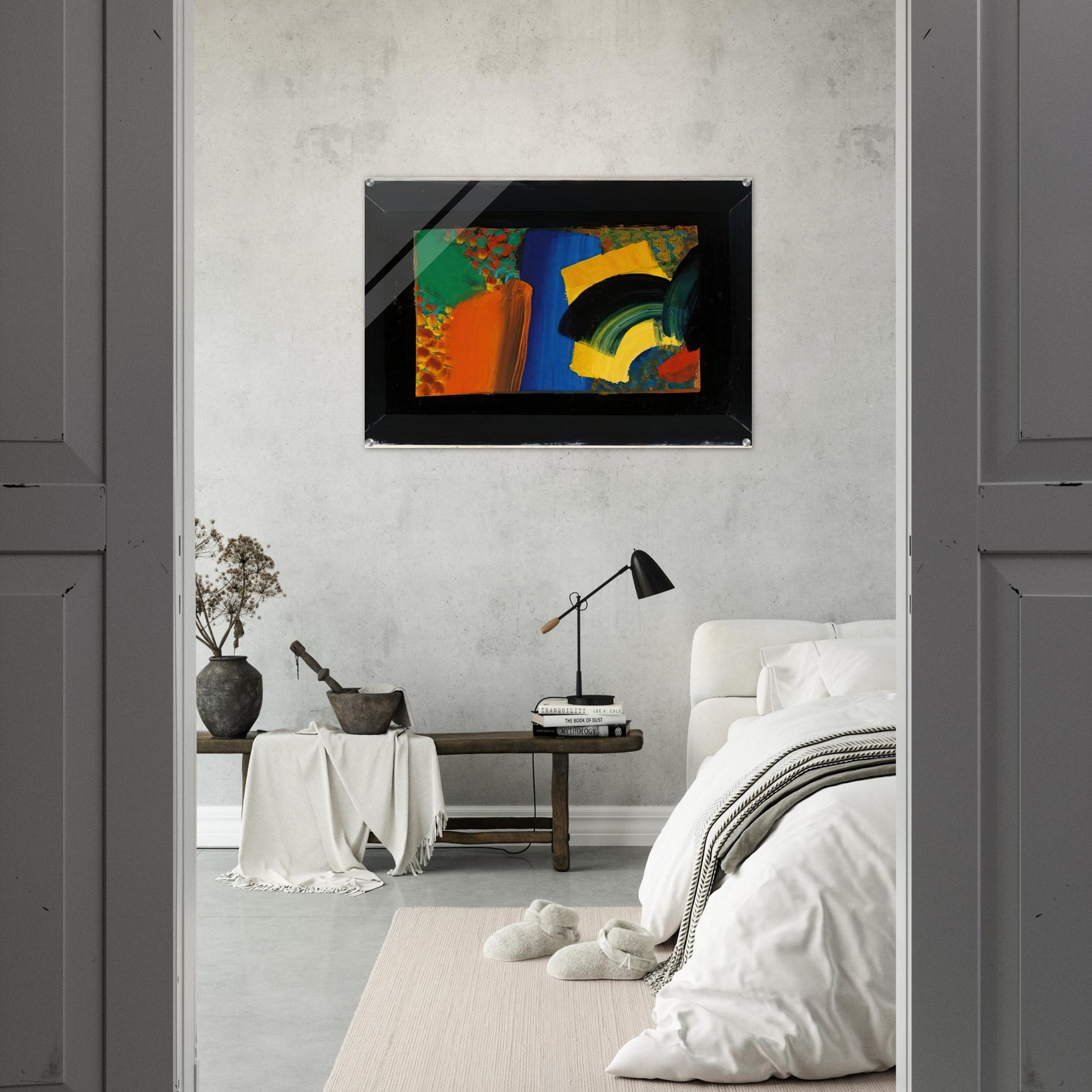 Patrick Caulfield in Italy - 1992 - Howard Hodgkin Acrylic Print - 70x100 cm / 28x40″ inches