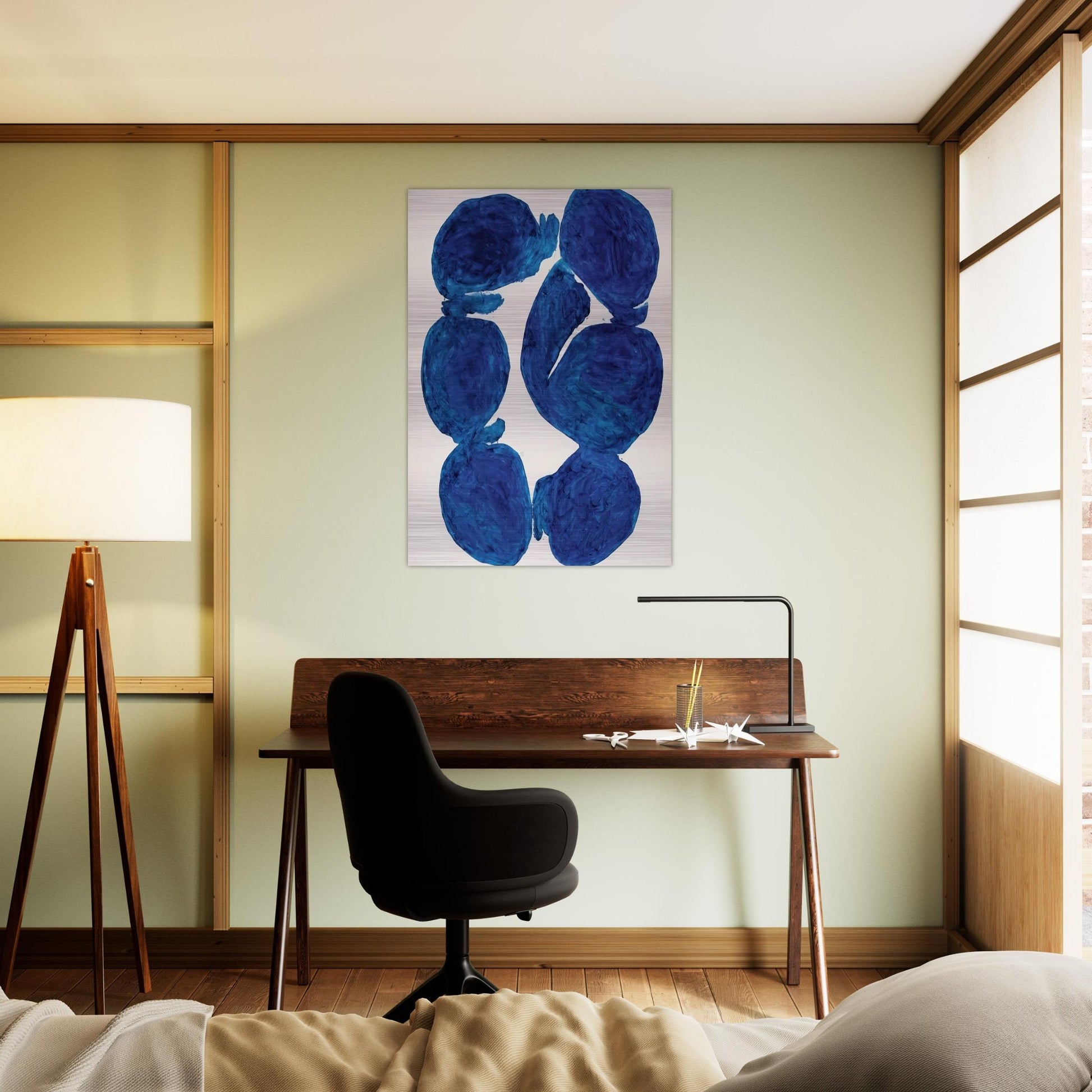 Meun - 1967 - Simon Hantai Brushed Aluminum Print - 70x100 cm / 28x40 inches | Simon Hantai Aluminum Print | Simon Hantai Prints