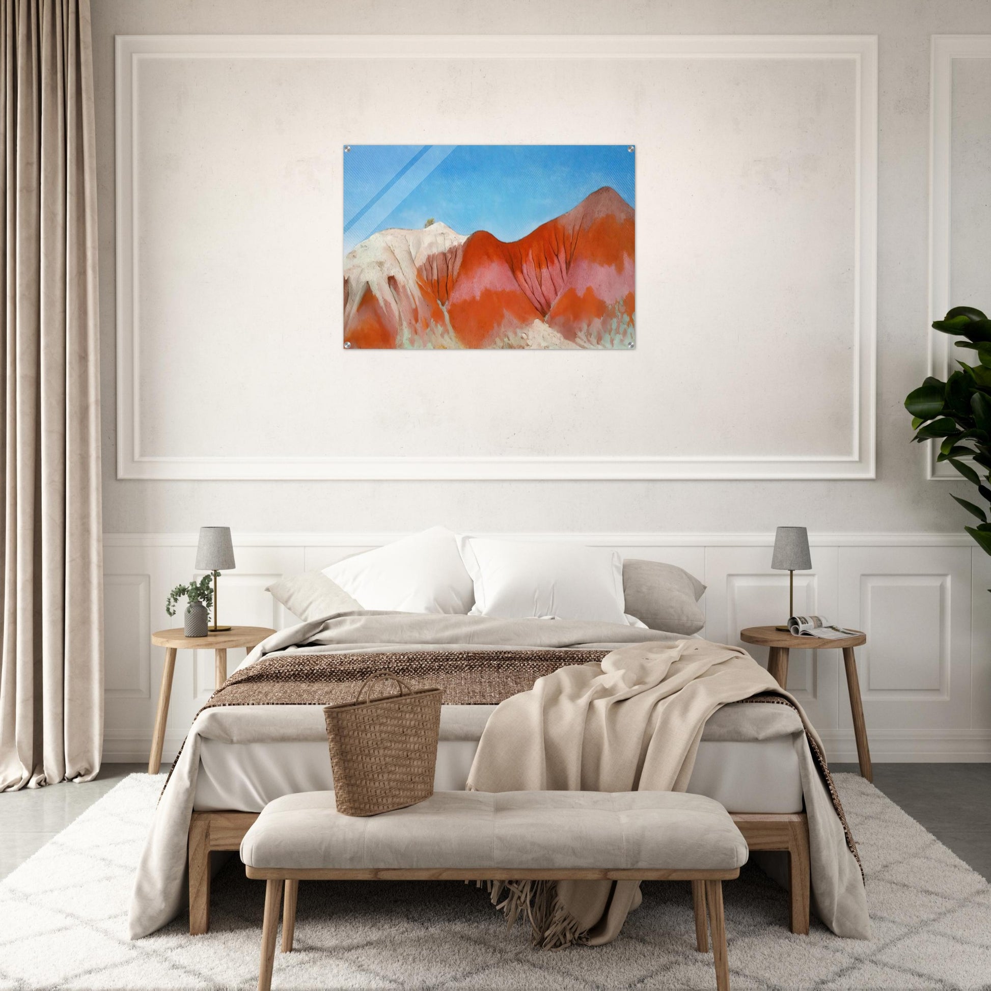 Series near abiquiu, New Mexico - Hills to the left - Georgia O'Keeffe Acrylic Print - 70x100 cm / 28x40″ inches