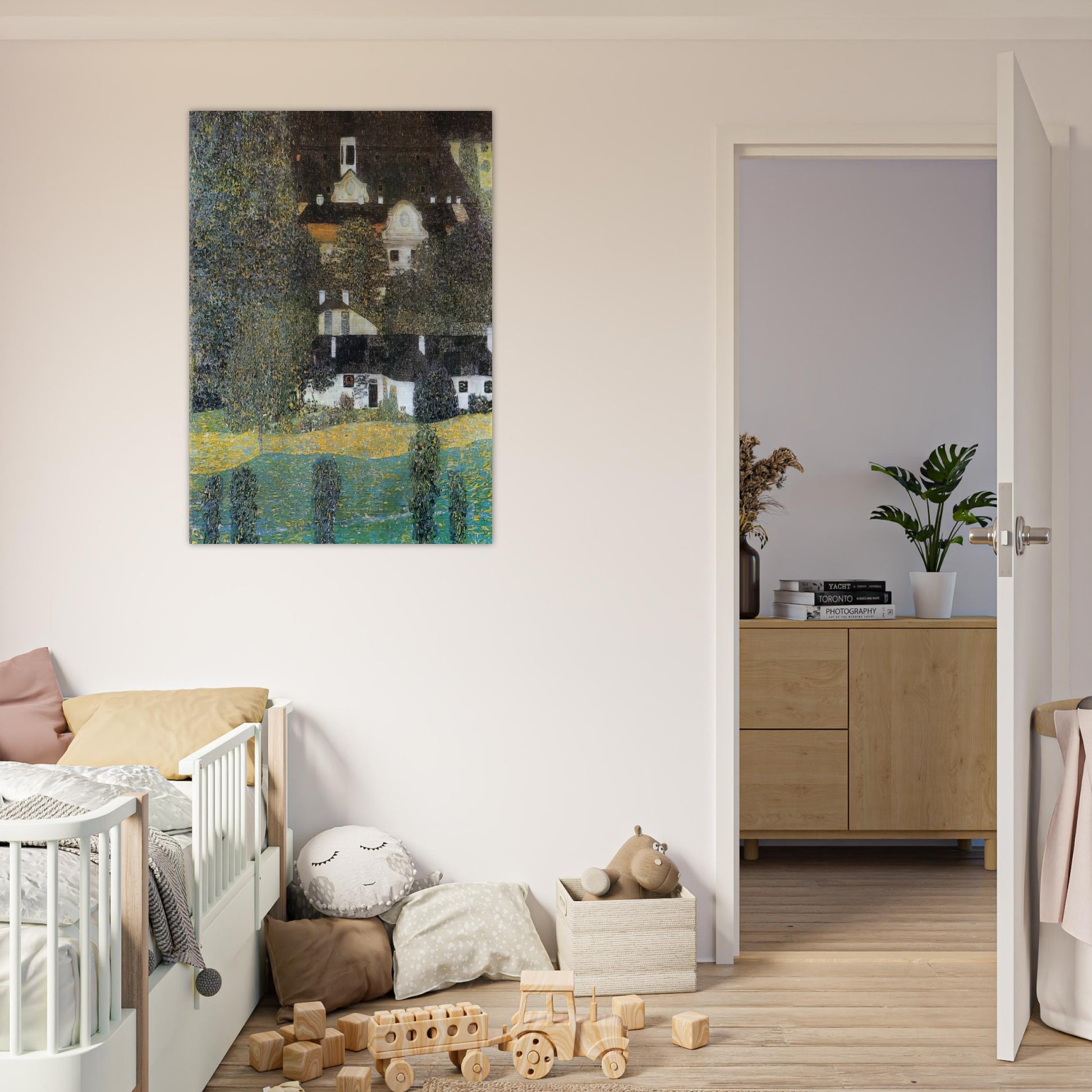 SCHLOSS KAMMER AM ATTERSEE II 1909 - Gustav Klimt Brushed Aluminum Print - 70x100 cm / 28x40 inches | Gustav Klimt Aluminum Print | Gustav Klimt Prints