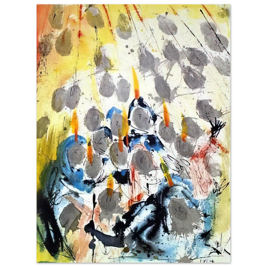 Salvador Dali - APPARUERUNT ILLIS DISPERTITAE LINGUAE ACTS 1 14 1967  75x100 cm / 30x40inches Fine Art Poster