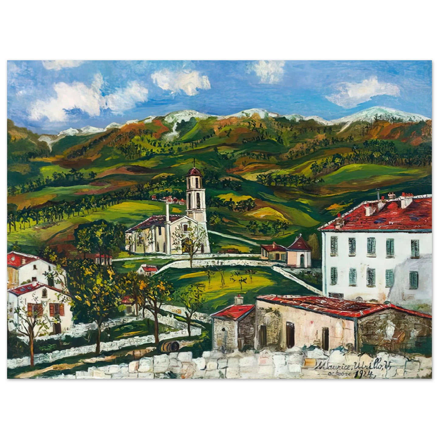 Maurice Utrillo - UNTITLED  75x100 cm / 30x40inches Fine Art Poster