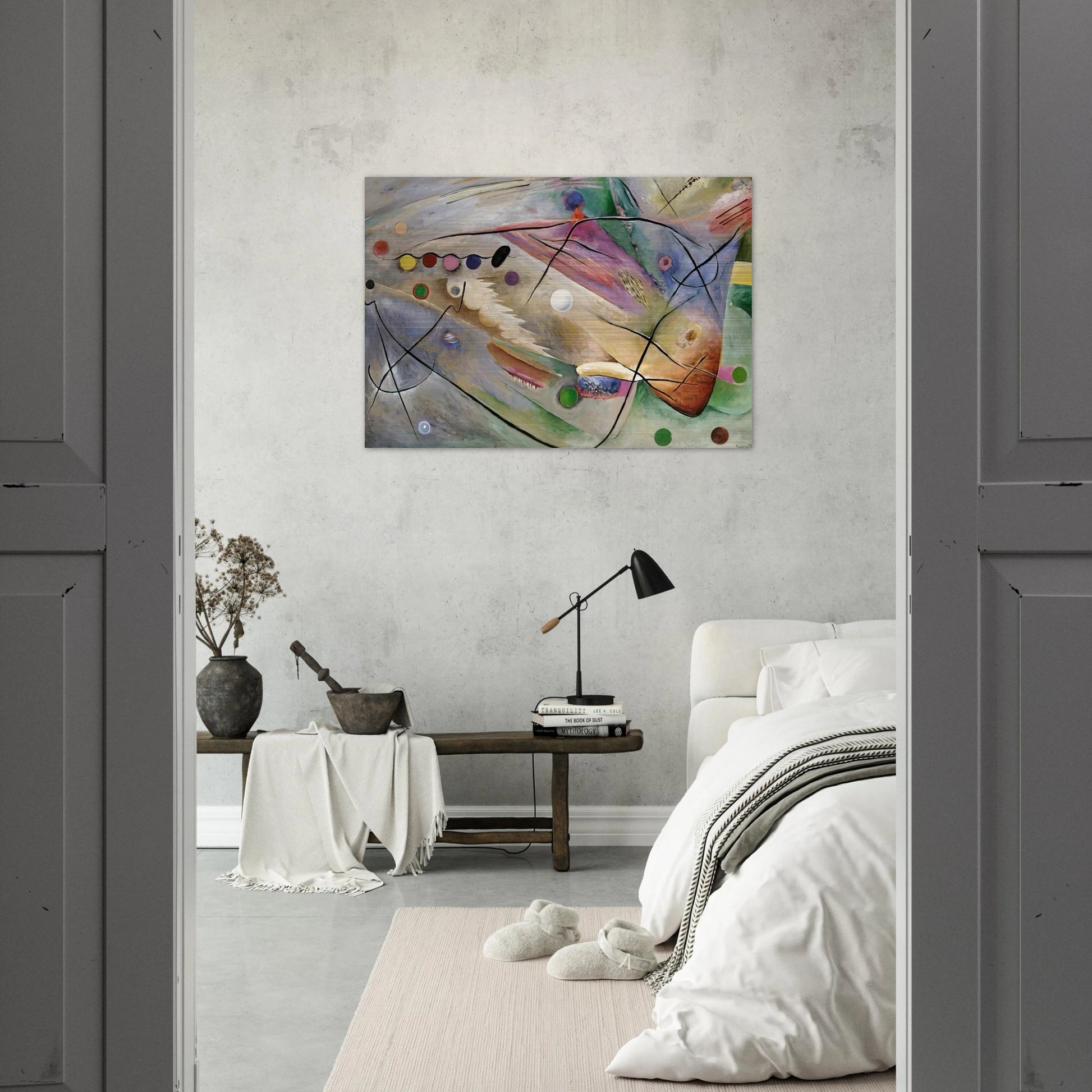 LINES 1922 - Rudolf Bauer Brushed Aluminum Print - 70x100 cm / 28x40 inches | Rudolf Bauer Aluminum Print | Rudolf Bauer Prints