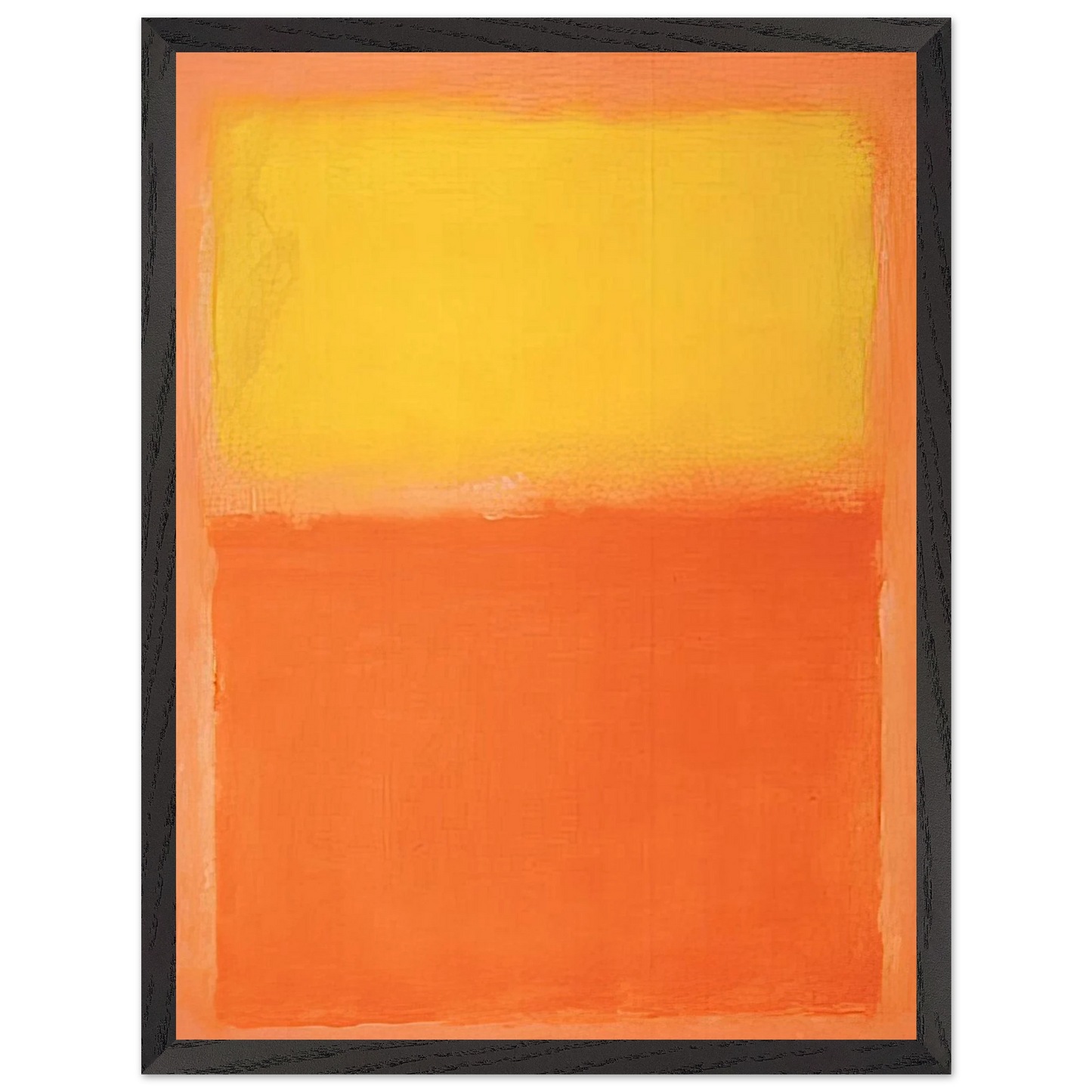 Mark Rothko - Orange and Yellow - 1956 Wall Art - 30x40 cm / 12x16 inches - Premium Wooden Framed Poster With Fine Art Paper-canvas - White frame