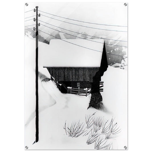 SNOW - MC Escher Acrylic Print - 70x100 cm / 28x40″ inches | Maurits Cornelis Escher Prints