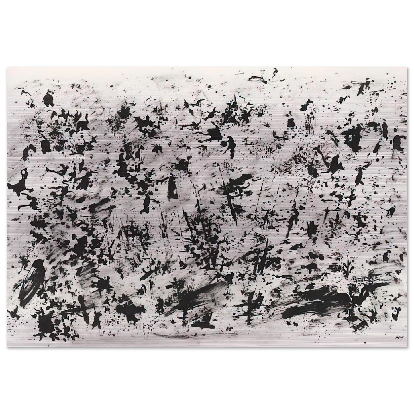 Untitled - 1962 - Henri Michaux Brushed Aluminum Print - 70x100 cm / 28x40 inches | Henri Michaux Aluminum Print | Henri Michaux Prints
