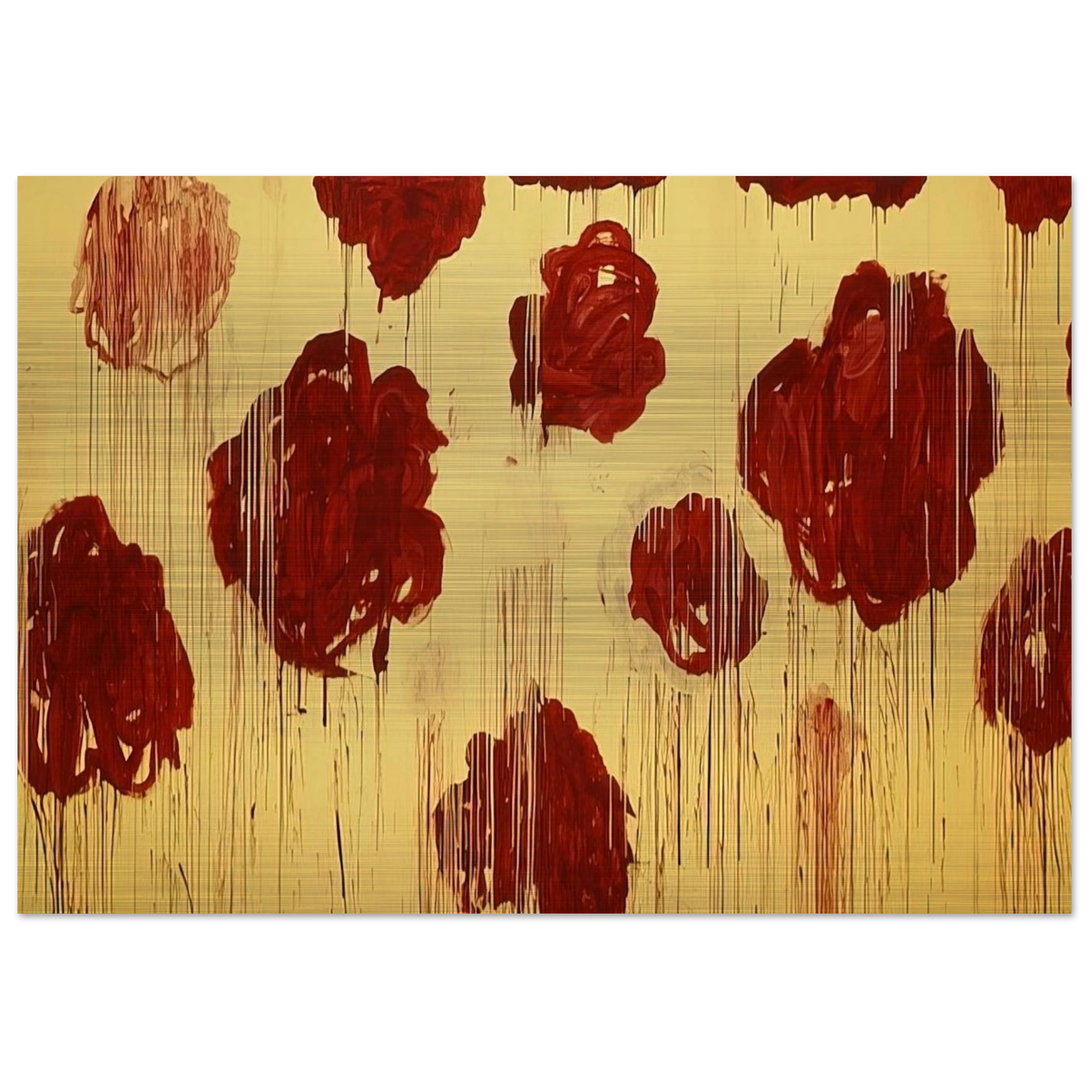 Untitled,  Blooming, A Scattering of Blossoms & Other Things  - Cy Twombly Brushed Aluminum Print - 70x100 cm / 28x40 inches | Cy Twombly Aluminum Print | Cy Twombly Prints