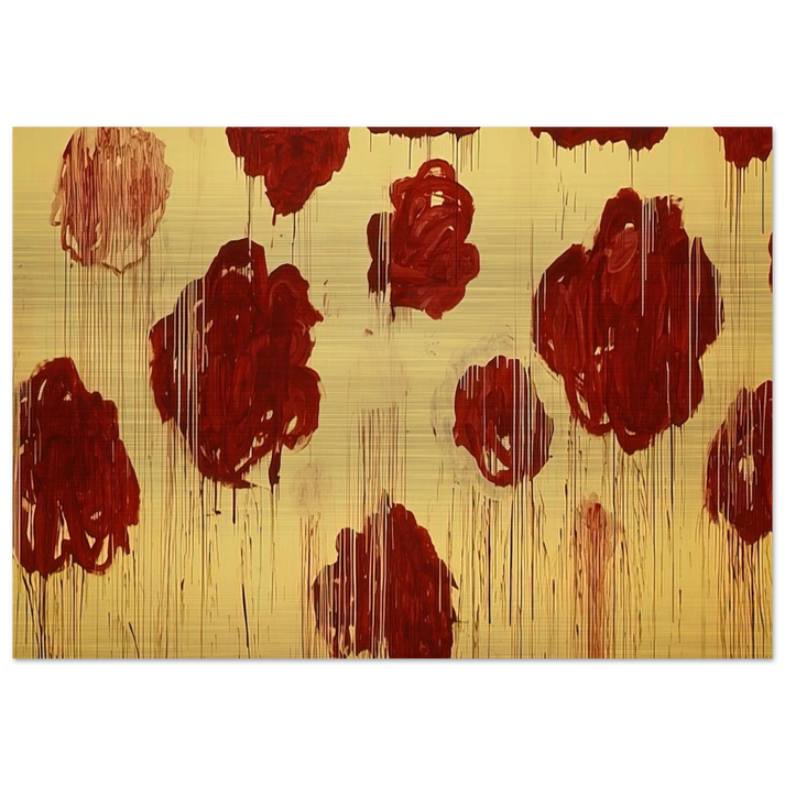Untitled,  Blooming, A Scattering of Blossoms & Other Things  - Cy Twombly Brushed Aluminum Print - 70x100 cm / 28x40 inches | Cy Twombly Aluminum Print | Cy Twombly Prints