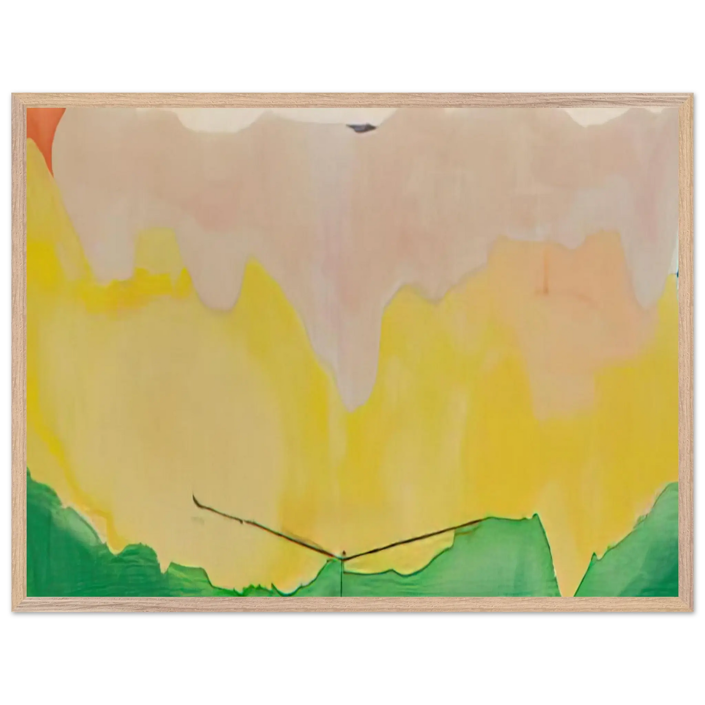 Helen Frankenthaler - Boulevard - 1973 Wall art - 45x60 cm / 18x24 Inches - Premium Wooden Framed Poster With Fine Art Paper - Wood frame