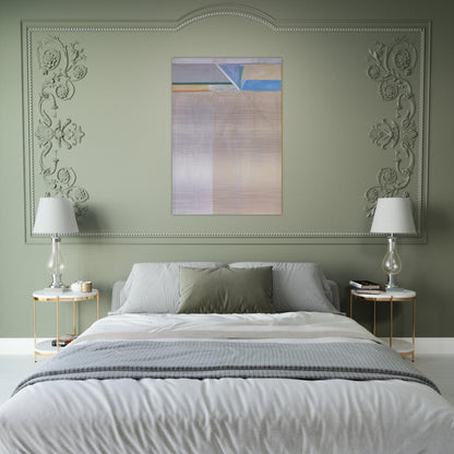 Ocean Park #46 - Richard Diebenkorn Brushed Aluminum Print - 70x100 cm / 28x40 inches | Richard Diebenkorn Aluminum Print | Richard Diebenkorn Prints