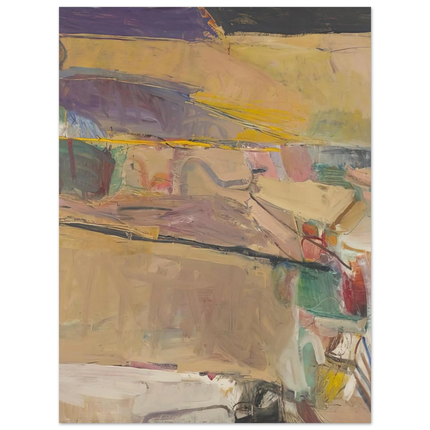 Richard Diebenkorn - Berkeley #54  75x100 cm / 30x40inches Fine Art Poster
