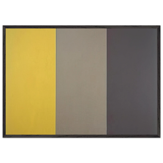 Range - 1970 - Brice Marden 70x100 cm / 28x40 inches Framed Art Print – Black Wooden Frame