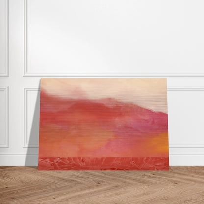 Red Hurricane - 1969 - Ronnie Landfield Brushed Aluminum Print - 70x100 cm / 28x40 inches | Ronnie Landfield Aluminum Print | Ronnie Landfield Prints