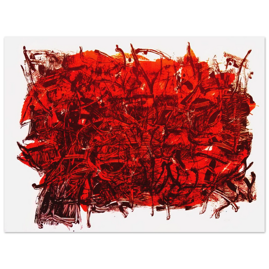 Jean-Paul Riopelle - Leaves III  75x100 cm / 30x40inches Fine Art Poster