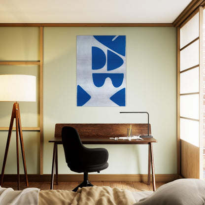 Berlin Blues 6 - 1966 - William Scott Brushed Aluminum Print - 70x100 cm / 28x40 inches | William Scott Aluminum Print | William Scott Prints